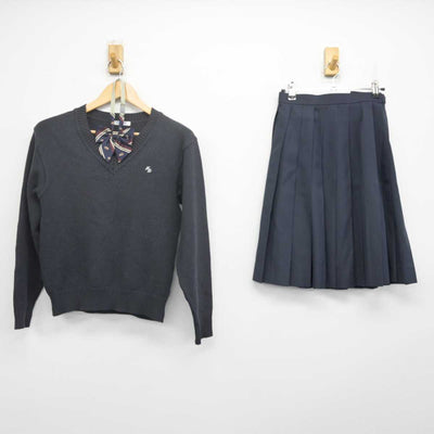 【中古】埼玉県 羽生第一高等学校 女子制服 3点 (ニット・スカート) sf070261