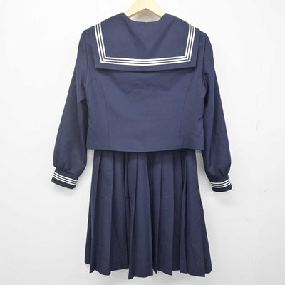 【中古】山形県 鶴岡市立第二中学校 女子制服 3点 (セーラー服・スカート) sf070267