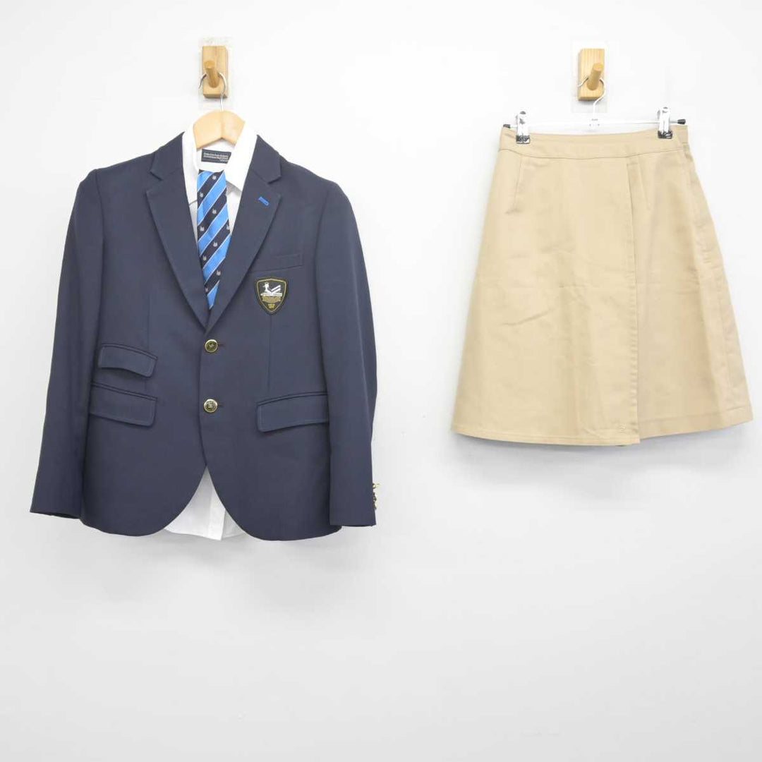 【中古】大阪府 水都国際中学校・高等学校 女子制服 4点 (ブレザー・シャツ・スカート) sf070281 | 中古制服通販パレイド