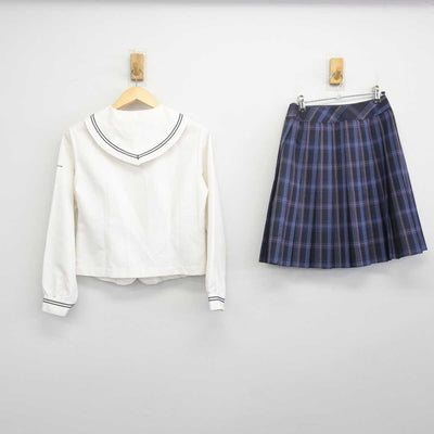 【中古】埼玉県 秋草学園高等学校 女子制服 5点 (セーラー服・ニットベスト・スカート) sf070289