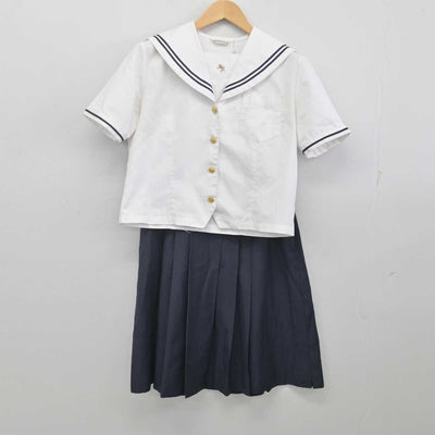 【中古】愛知県 南山学園聖霊高等学校 女子制服 2点 (セーラー服・スカート) sf070298