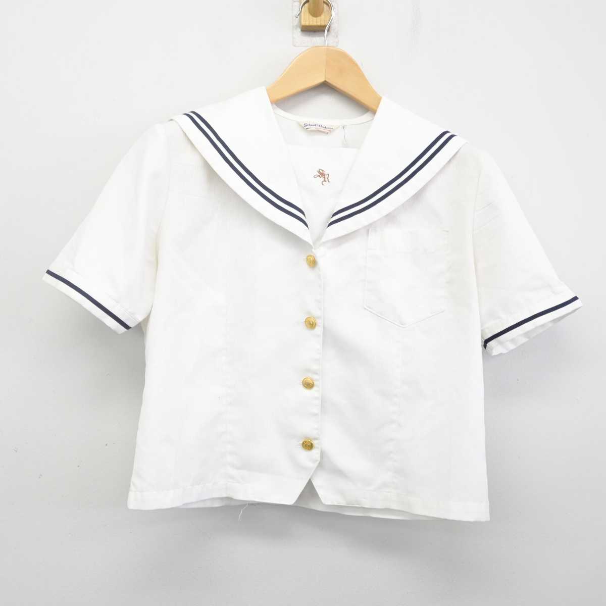 【中古】愛知県 南山学園聖霊高等学校 女子制服 2点 (セーラー服・スカート) sf070298