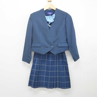 【中古】富山県 富山南高等学校 女子制服 4点 (ブレザー・ニット・スカート) sf070324