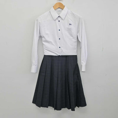 【中古】福岡県 諏訪中学校 女子制服 3点 (シャツ・シャツ・スカート) sf070327