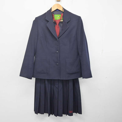 【中古】新潟県 五泉高等学校 女子制服 4点 (ブレザー・ニット・スカート) sf070335