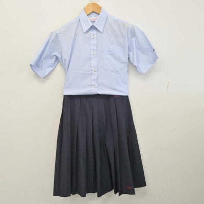 【中古】新潟県 五泉高等学校 女子制服 3点 (シャツ・スカート) sf070336