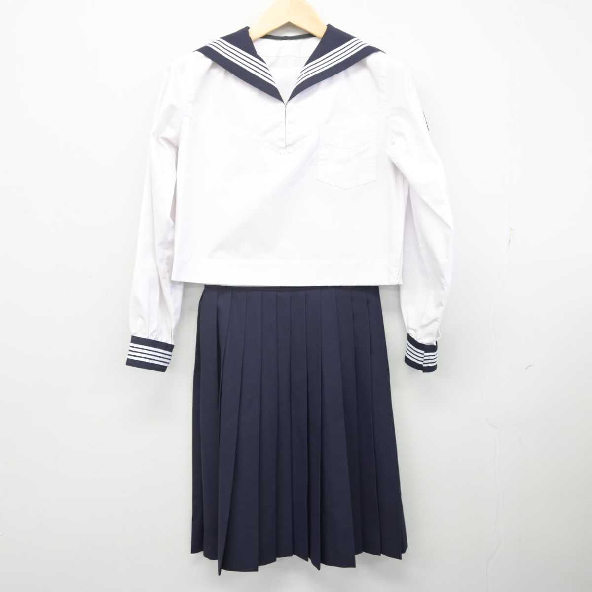 【中古】宮城県 常磐木学園高等学校 女子制服 2点 (セーラー服・スカート) sf070348