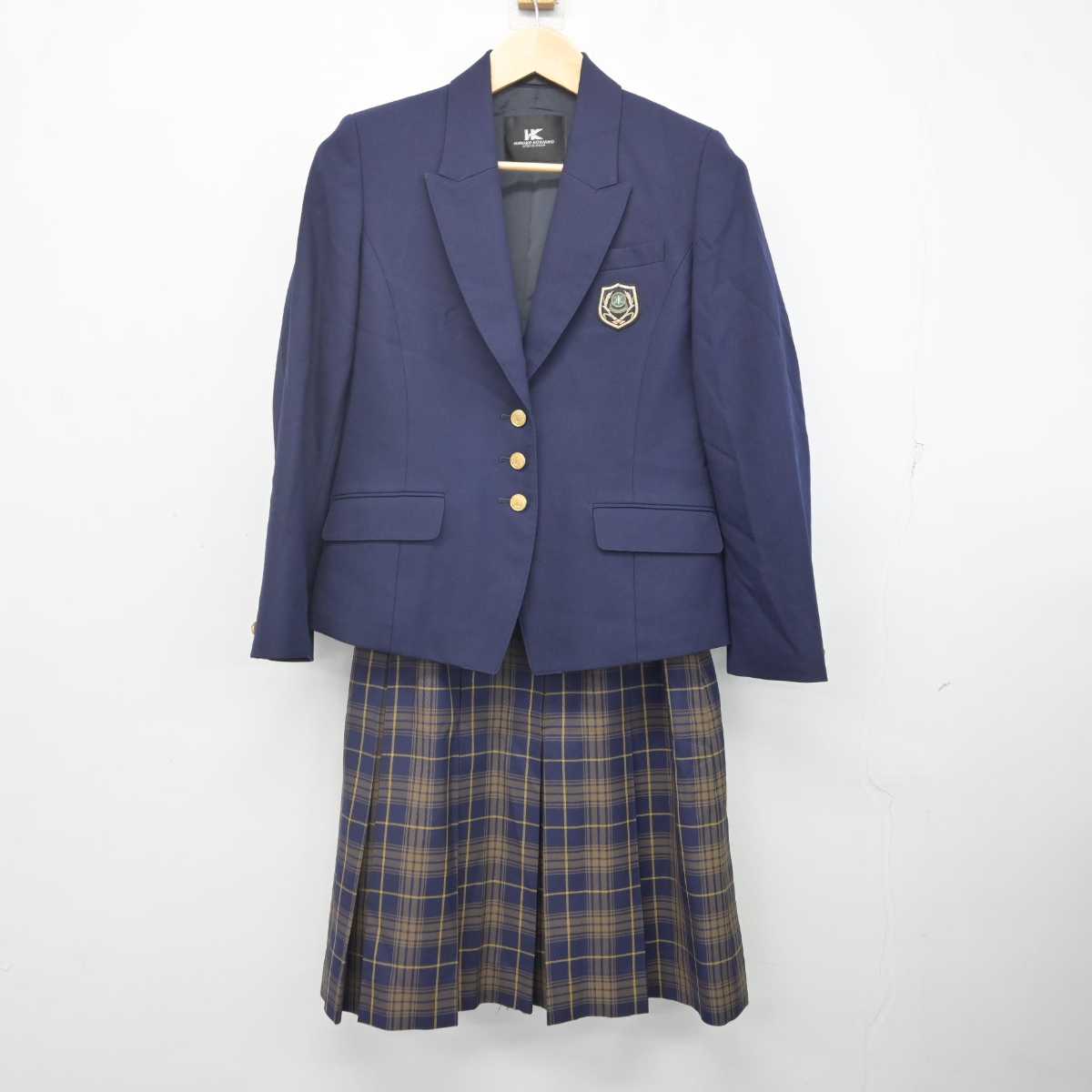 【中古】島根県 出雲北陵高等学校 女子制服 3点 (ブレザー・ニット・スカート) sf070363