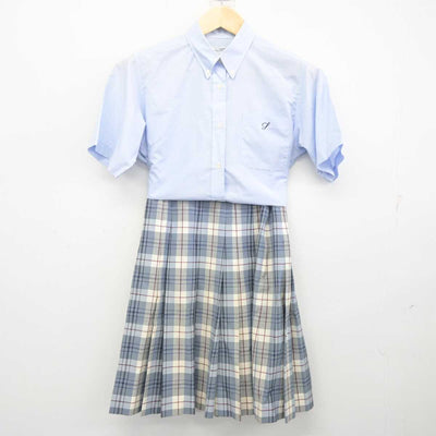 【中古】青森県 五所川原商業高等学校 女子制服 3点 (シャツ・スカート) sf070371