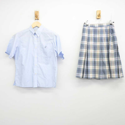 【中古】青森県 五所川原商業高等学校 女子制服 3点 (シャツ・スカート) sf070371