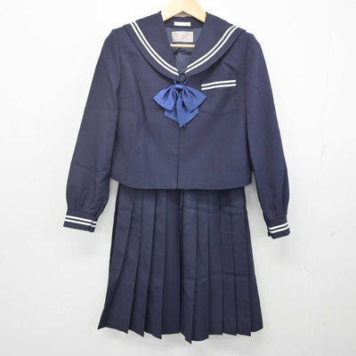 【中古】青森県 柏中学校 女子制服 3点 (セーラー服・スカート) sf070372