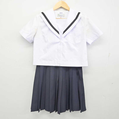 【中古】愛知県 名古屋西高等学校 女子制服 2点 (セーラー服・スカート) sf070378