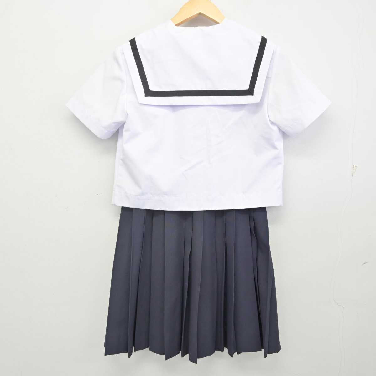 【中古】愛知県 名古屋西高等学校 女子制服 2点 (セーラー服・スカート) sf070378