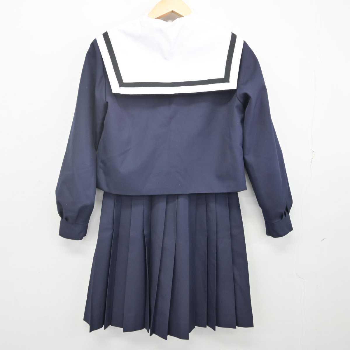 【中古】愛知県 名古屋西高等学校 女子制服 4点 (セーラー服・スカート) sf070379