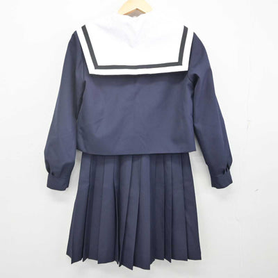 【中古】愛知県 名古屋西高等学校 女子制服 4点 (セーラー服・スカート) sf070379