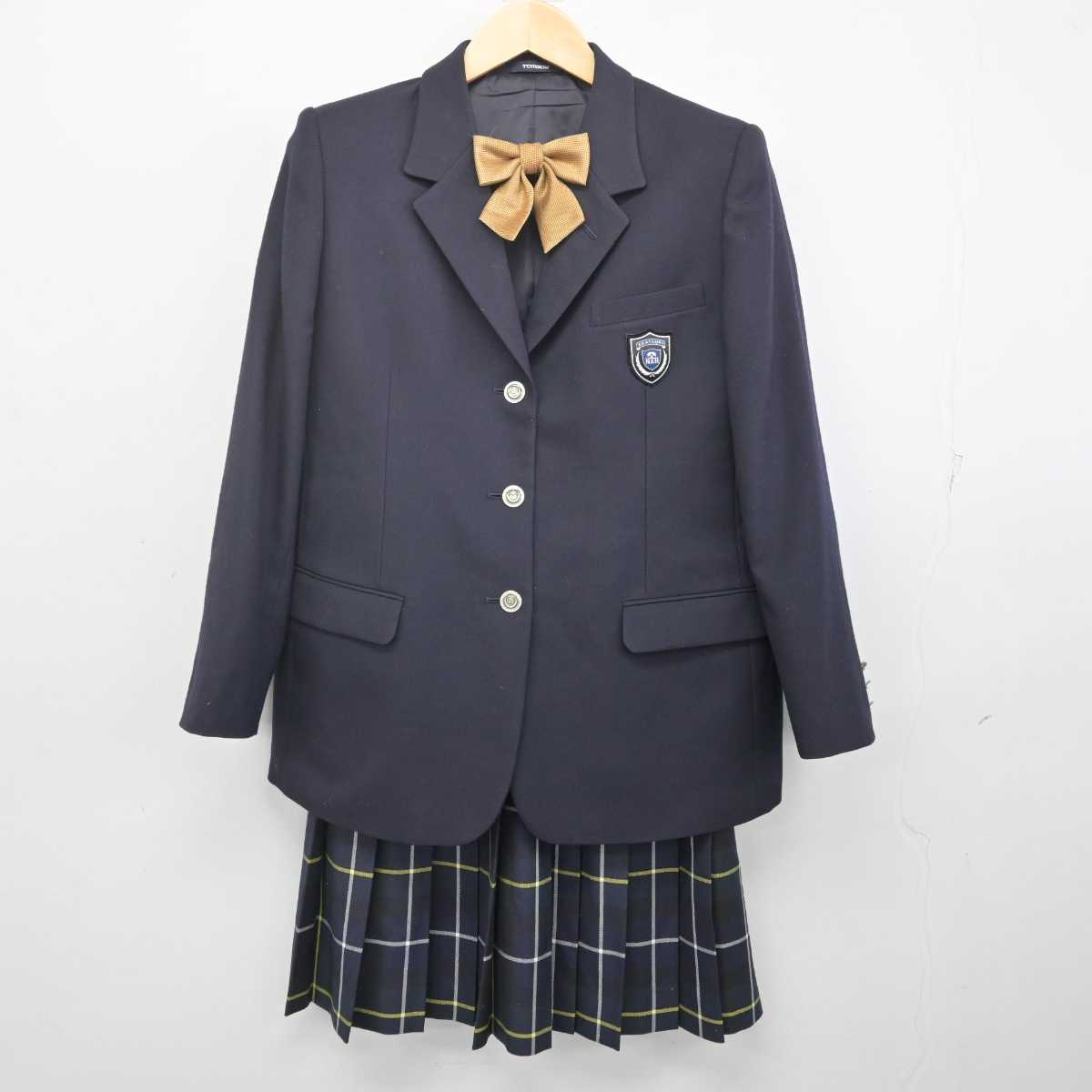 【中古】群馬県 新田暁高等学校 女子制服 3点 (ブレザー・スカート) sf070392