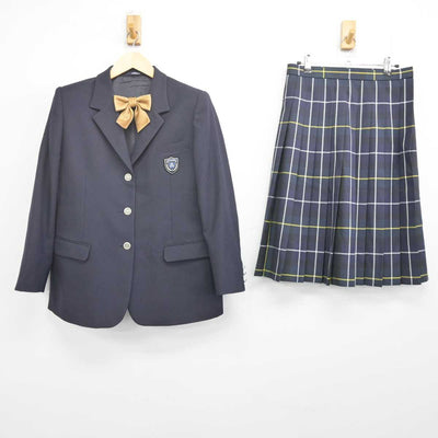 【中古】群馬県 新田暁高等学校 女子制服 3点 (ブレザー・スカート) sf070392