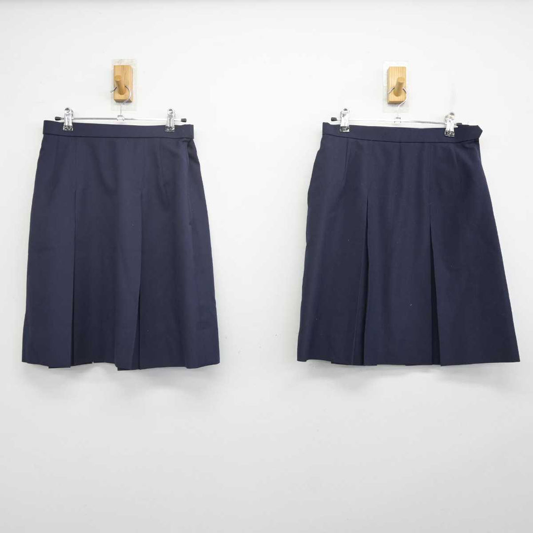 【中古】神奈川県 富岡中学校 女子制服 3点 (ブレザー・スカート・スカート) sf070394