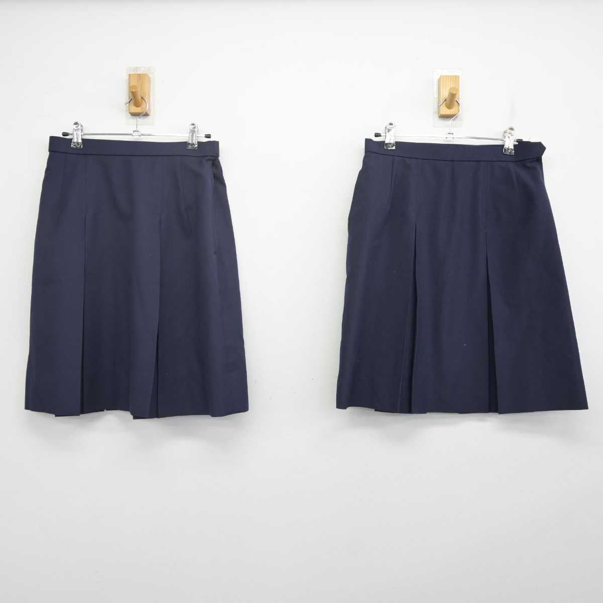 【中古】神奈川県 富岡中学校 女子制服 3点 (ブレザー・スカート・スカート) sf070394