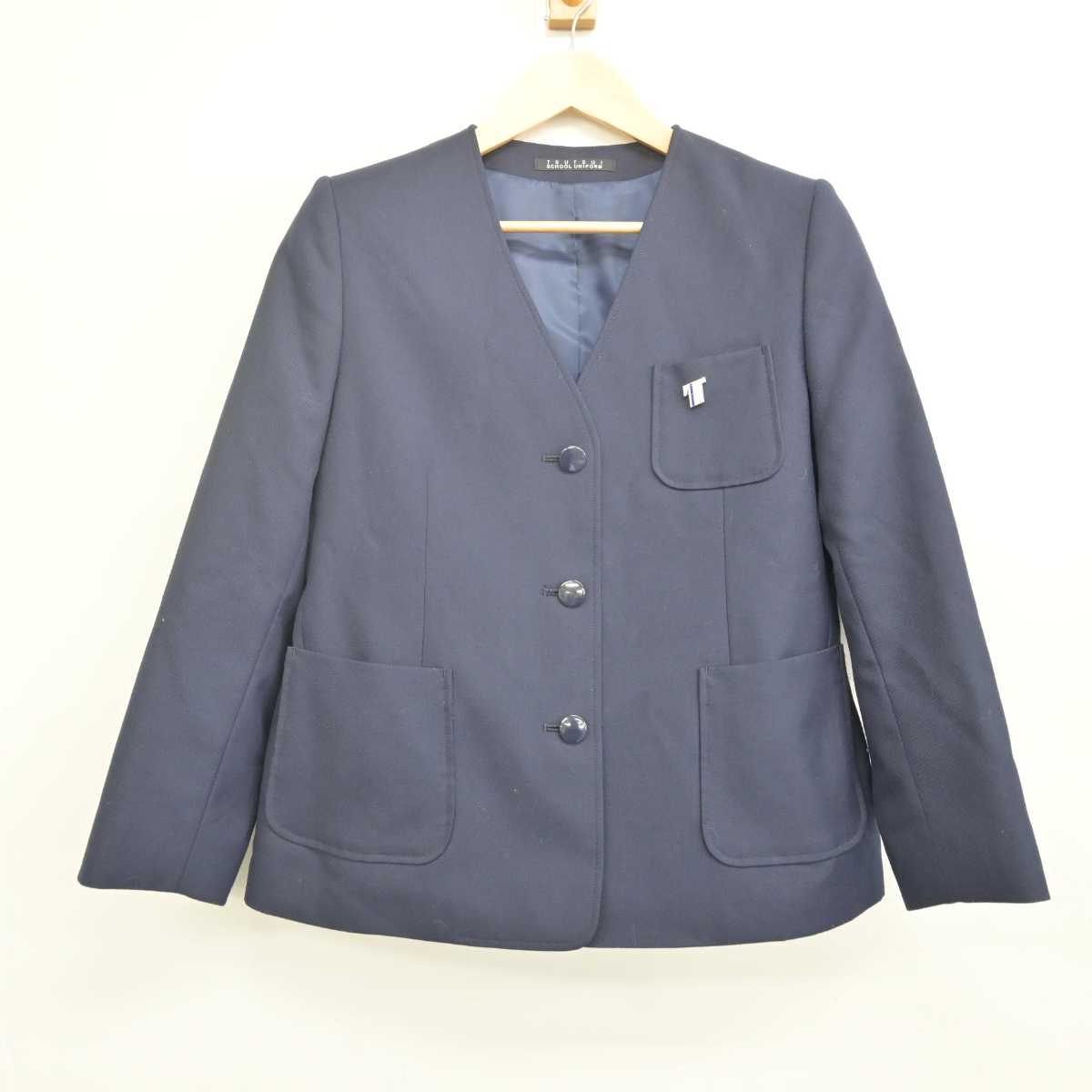 【中古】神奈川県 富岡中学校 女子制服 3点 (ブレザー・スカート) sf070395