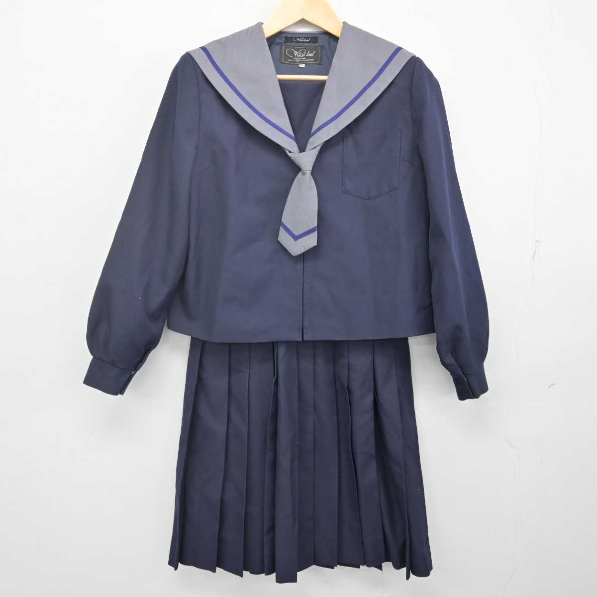 【中古】富山県 小杉南中学校 女子制服 3点 (セーラー服・スカート) sf070396