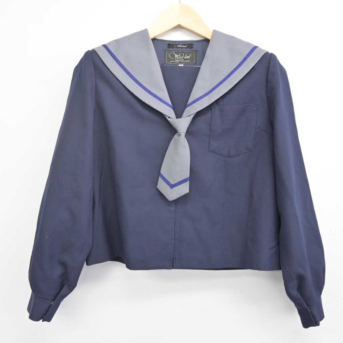 【中古】富山県 小杉南中学校 女子制服 3点 (セーラー服・スカート) sf070396