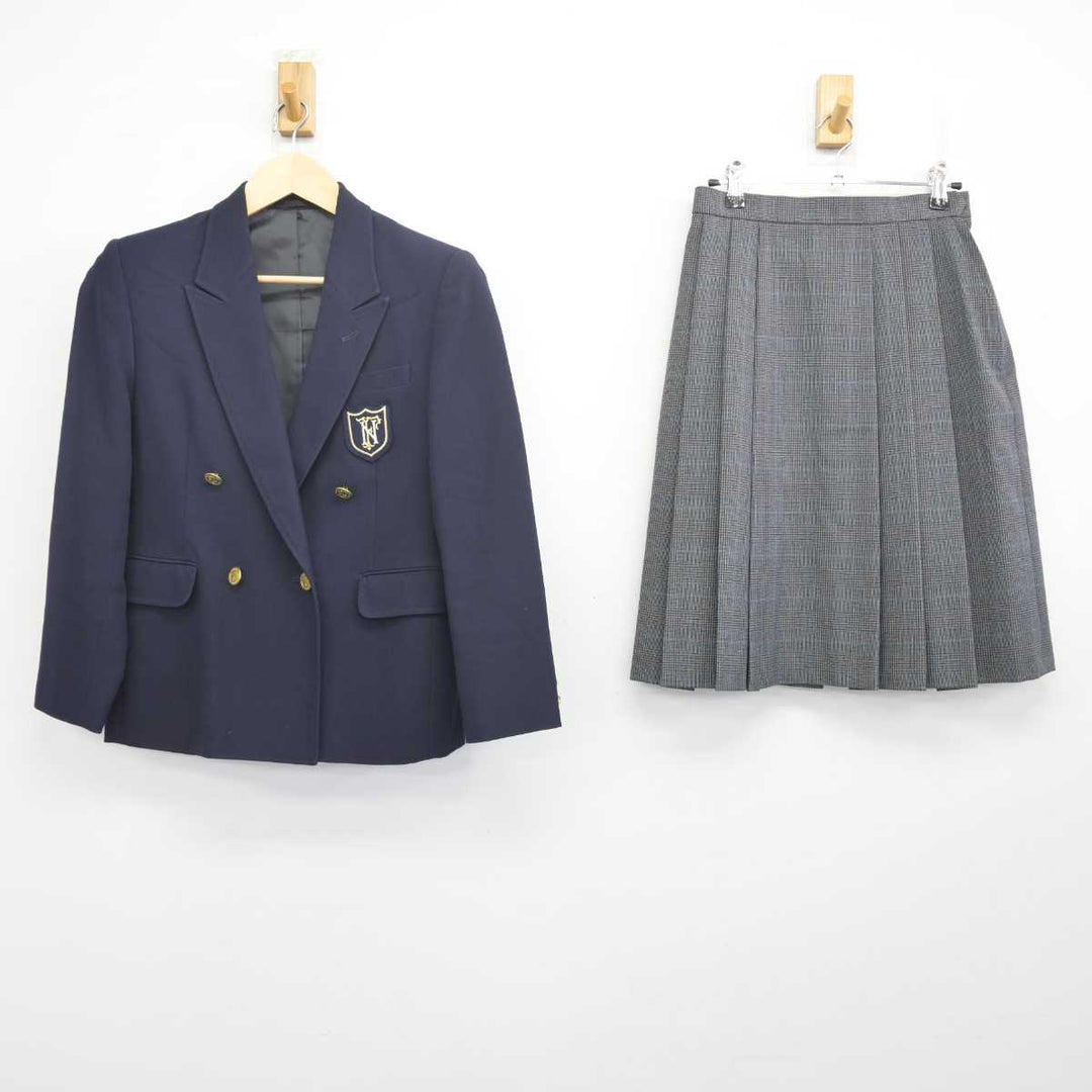 【中古】東京都 府中西高等学校 女子制服 3点 (ブレザー・スカート) sf070401