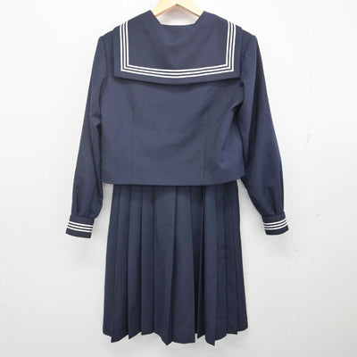 【中古】茨城県 水海道中学校 女子制服 3点 (セーラー服・スカート) sf070405