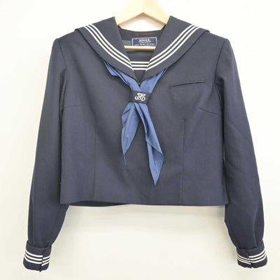 【中古】茨城県 水海道中学校 女子制服 3点 (セーラー服・スカート) sf070405