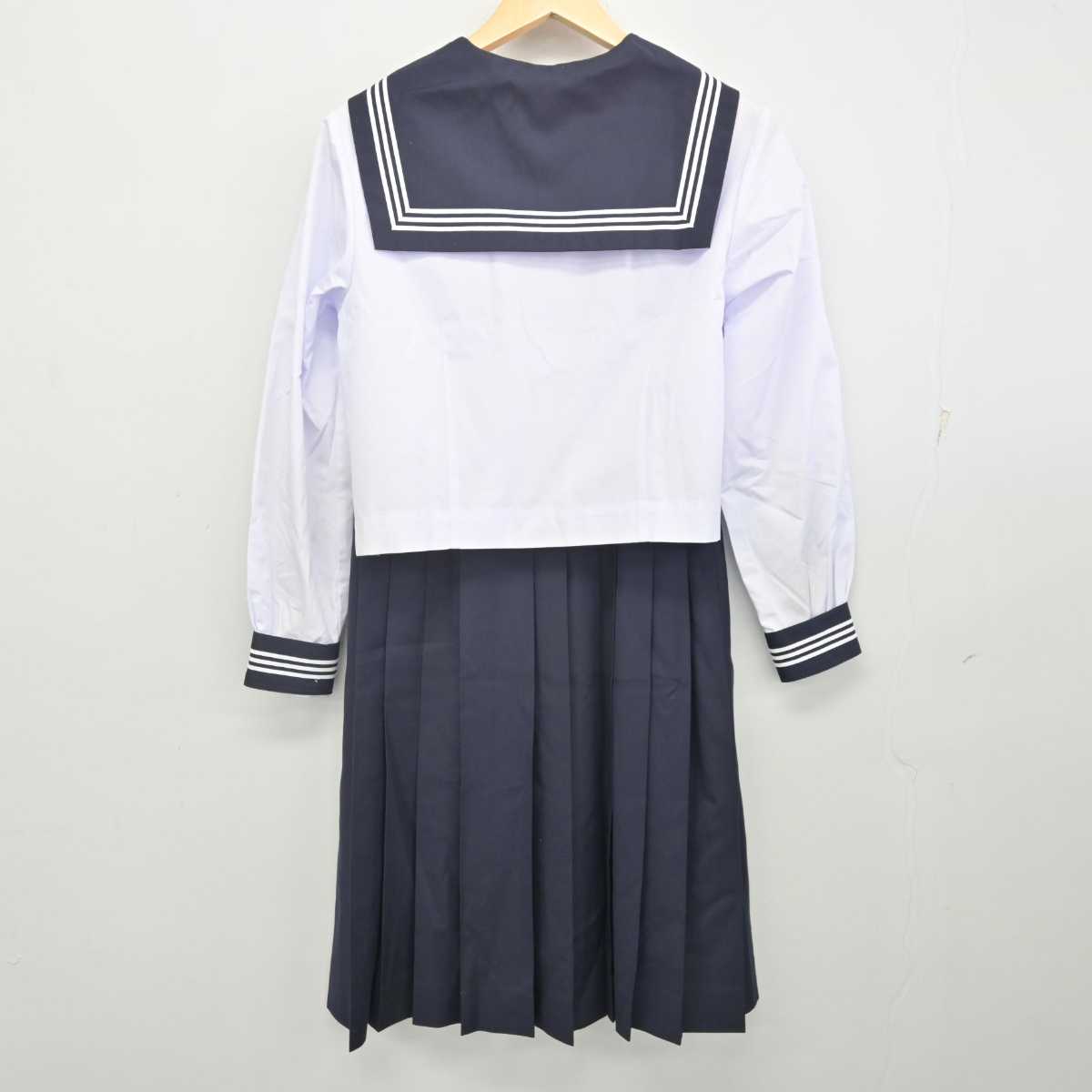 【中古】茨城県 水海道中学校 女子制服 2点 (セーラー服・スカート) sf070406