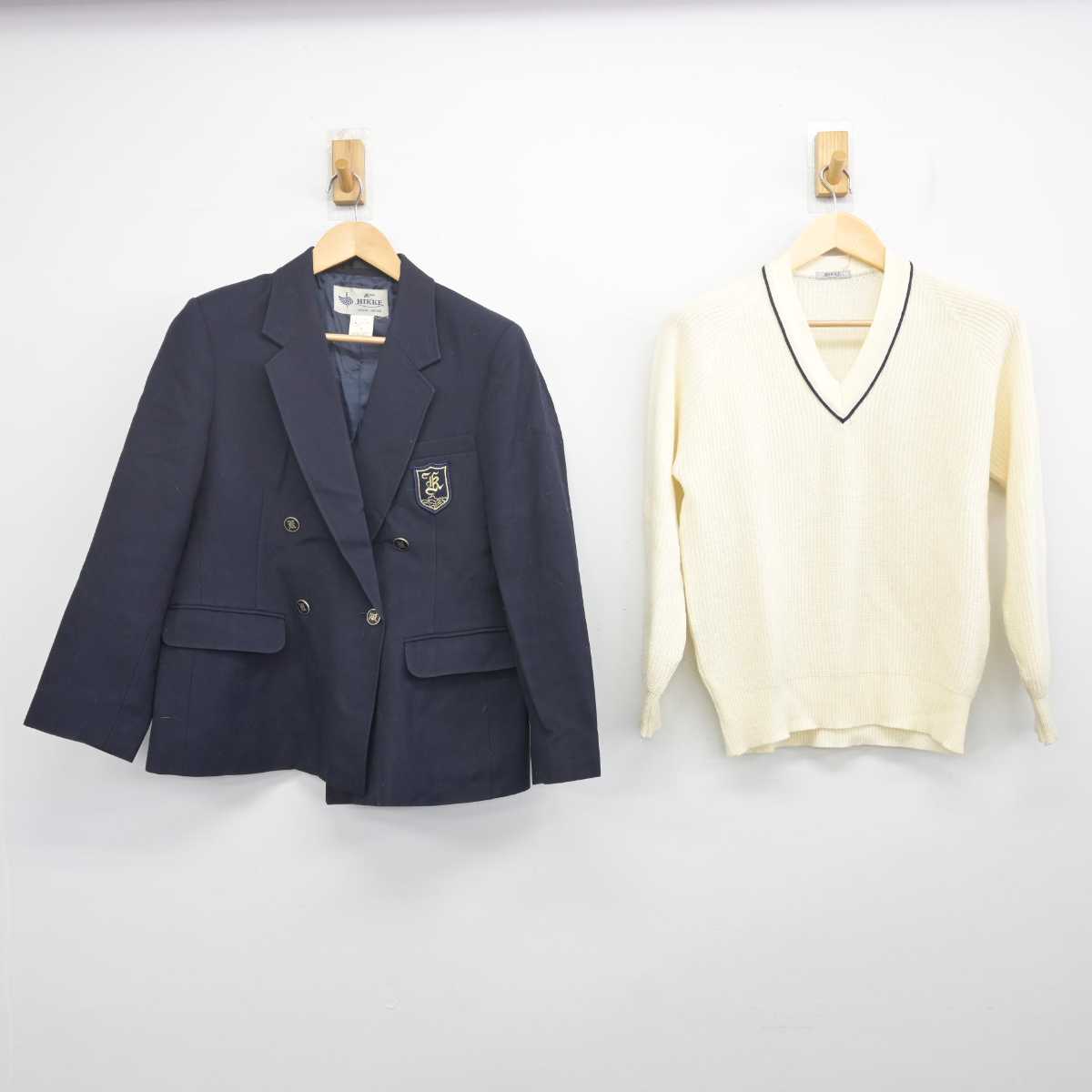 【中古】東京都 共栄学園中学高等学校 女子制服 4点 (ブレザー・ニット・スカート) sf070409