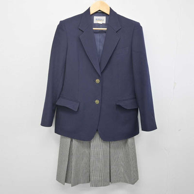 【中古】北海道 新川西中学校 女子制服 3点 (ブレザー・ベスト・スカート) sf070422