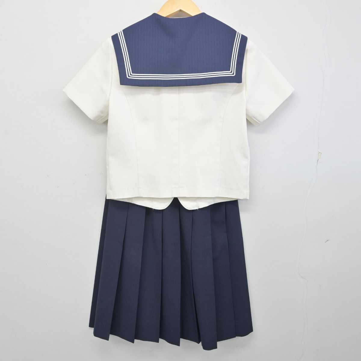 【中古】静岡県 磐田北高等学校 女子制服 3点 (セーラー服・スカート) sf070427