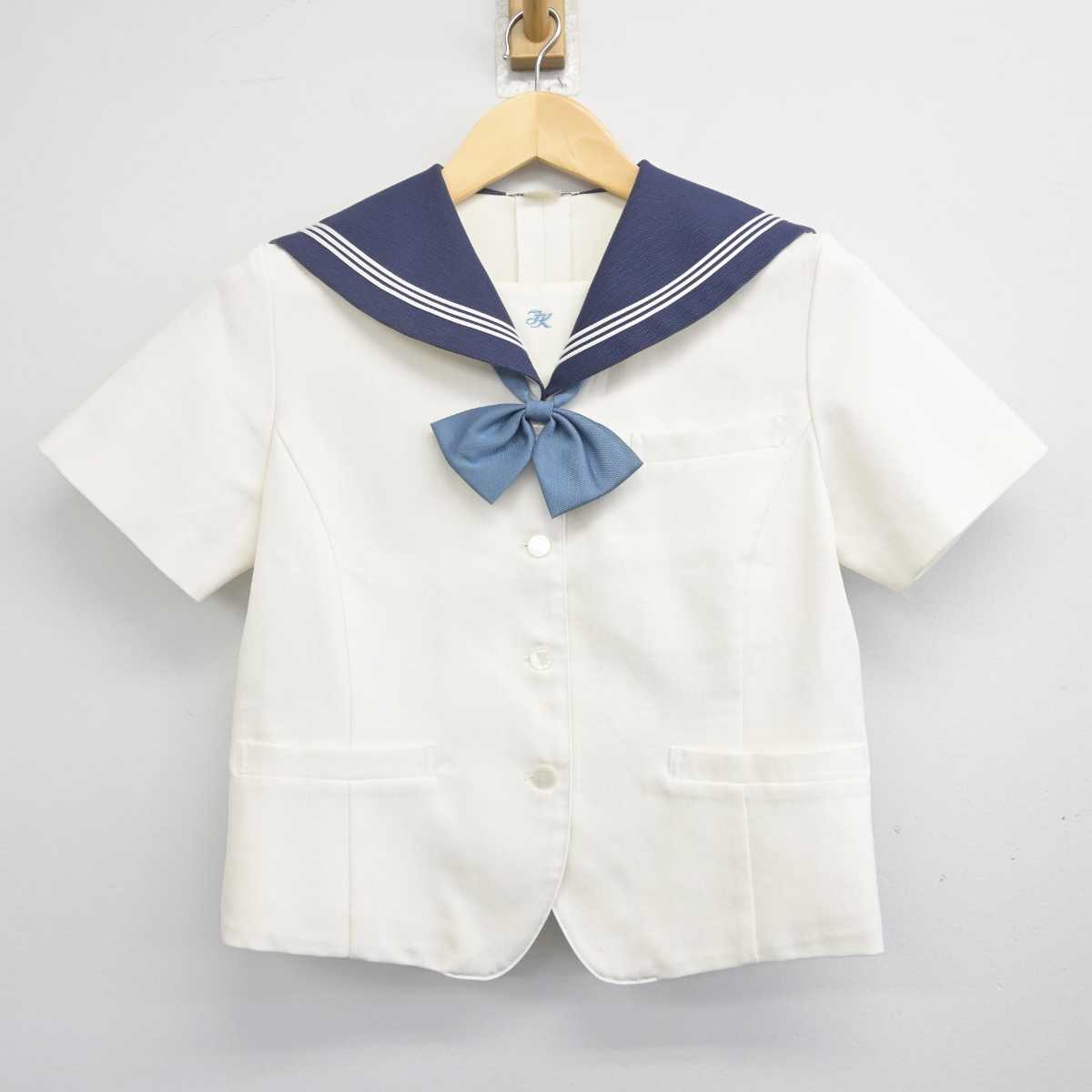 【中古】静岡県 磐田北高等学校 女子制服 3点 (セーラー服・スカート) sf070427