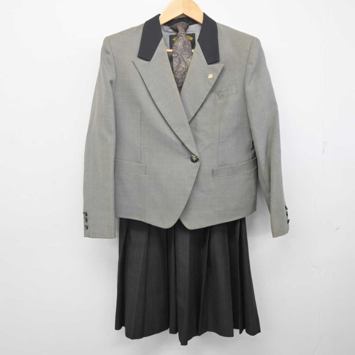 【中古】静岡県 日本大学三島高等学校・中学校/旧制服 女子制服 5点 (ブレザー・ベスト・スカート) sf070429