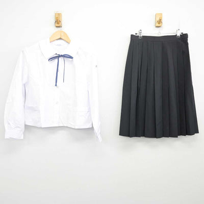 【中古】静岡県 長泉町立北中学校 女子制服 3点 (シャツ・スカート) sf070435