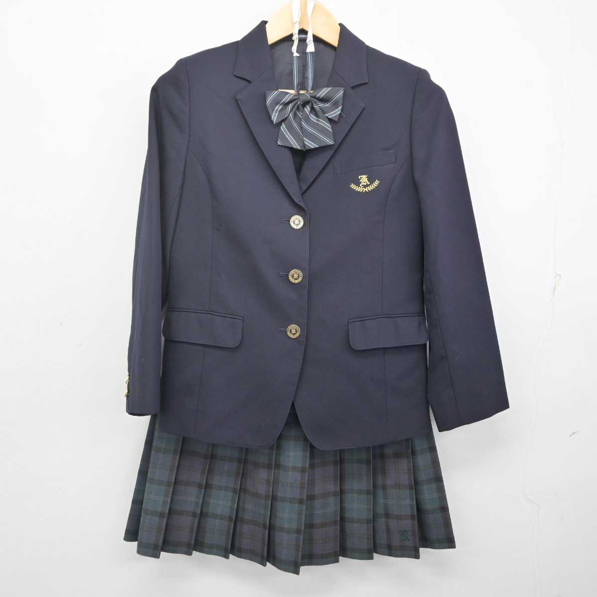 【中古】埼玉県 川口高等学校 女子制服 4点 (ブレザー・ニット・スカート) sf070437