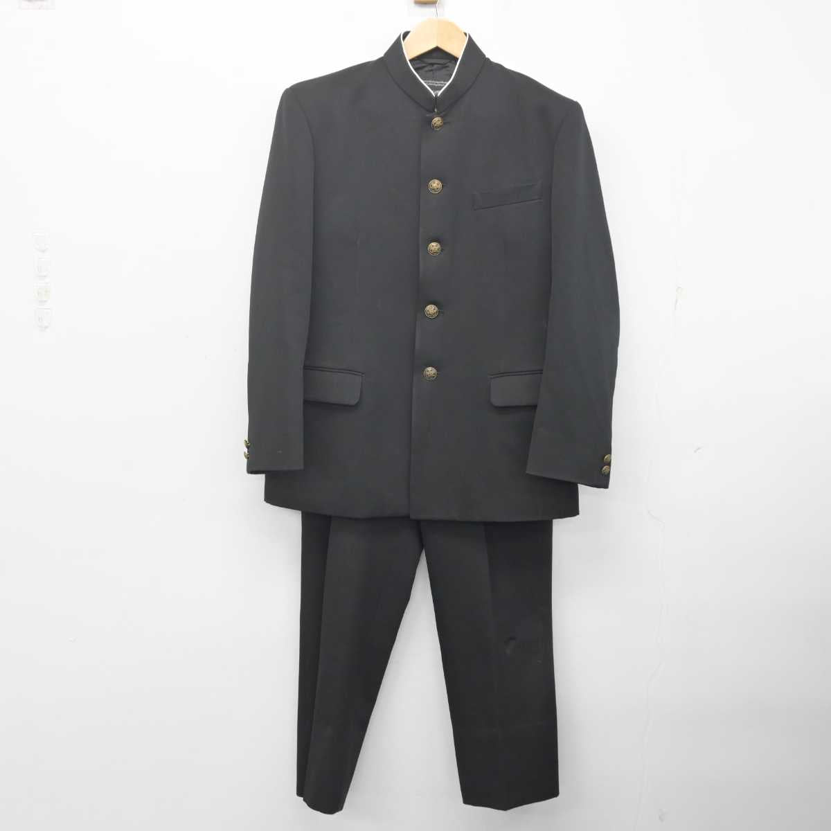 【中古】愛媛県 津田中学校 男子制服 2点 (学ラン・ズボン) sf070460