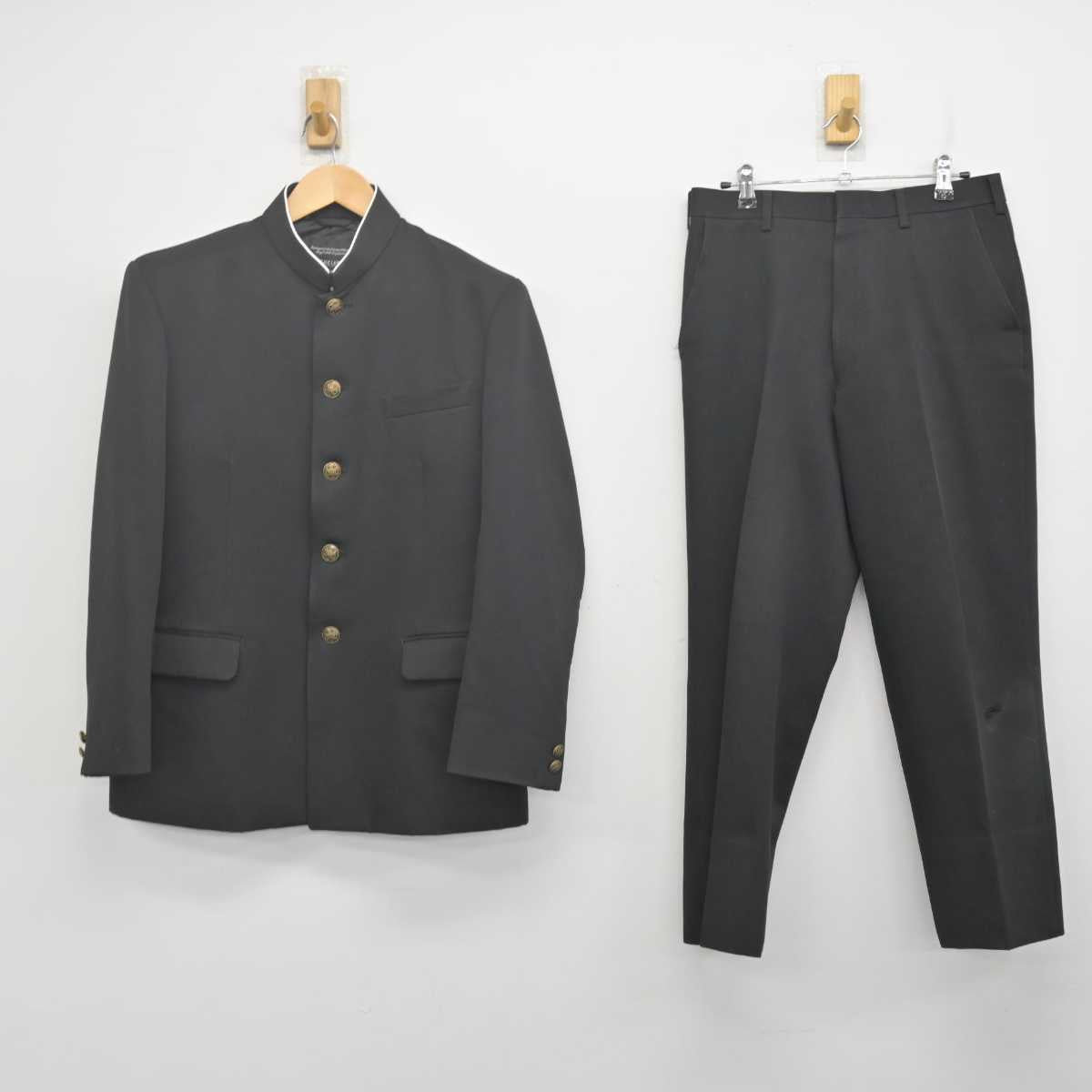 【中古】愛媛県 津田中学校 男子制服 2点 (学ラン・ズボン) sf070460