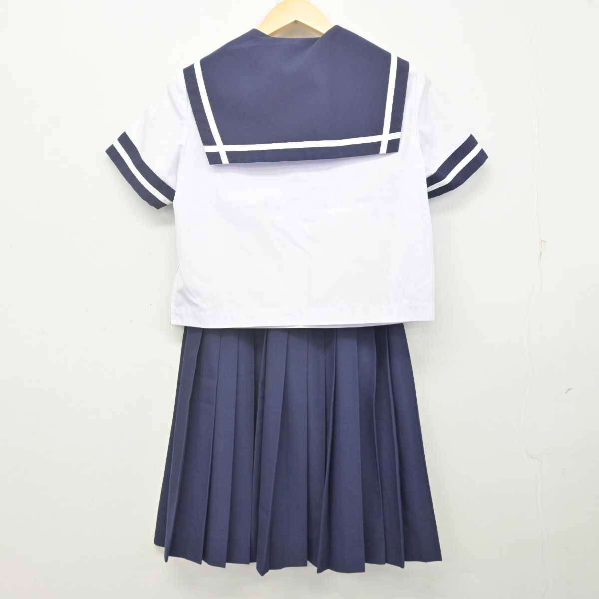 【中古】香川県 屋島中学校 女子制服 3点 (セーラー服・スカート) sf070469