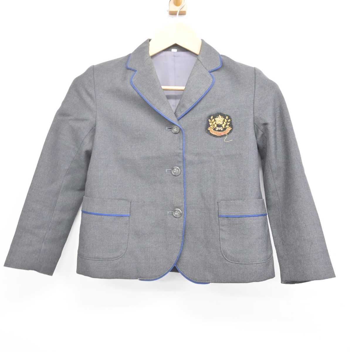 【中古】千葉県 暁星国際小学校 女子制服 3点 (ブレザー・ジャンパースカート) sf070481