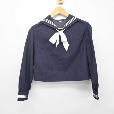 【中古】東京都 実践女子学園中学校・高等学校 女子制服 3点 (セーラー服・スカート) sf070497