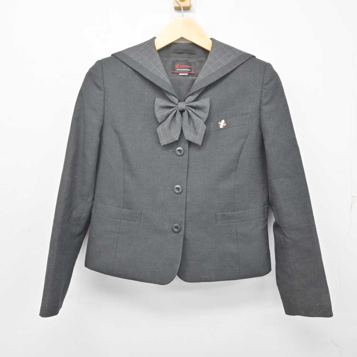 【中古】大阪府 学校法人淀ノ水学園昇陽中学校 女子制服 4点 (ブレザー・スカート) sf070500