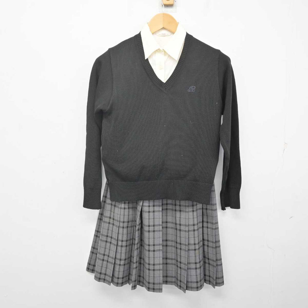 【中古】埼玉県 大妻嵐山中学校・高等学校 女子制服 4点 (ブレザー・ニット・シャツ・スカート) sf070524 | 中古制服通販パレイド