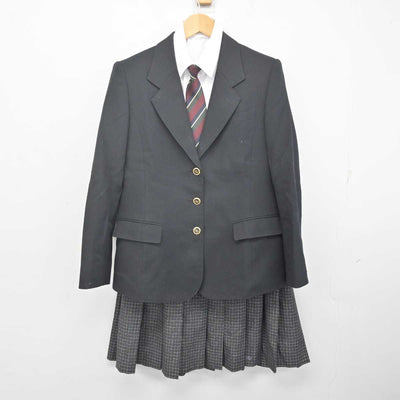 【中古】鹿児島県 蒲生高等学校 女子制服 5点 (ブレザー・シャツ・スカート) sf070526