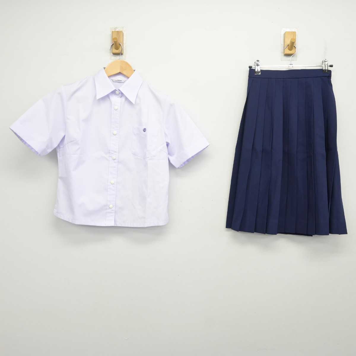 【中古】青森県 八戸北高等学校 女子制服 2点 (シャツ・スカート) sf070531