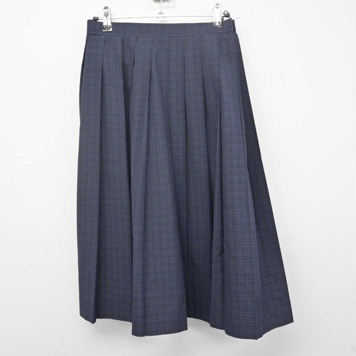 【中古】福岡県 福岡市内中学標準服 女子制服 2点 (シャツ・スカート) sf070538