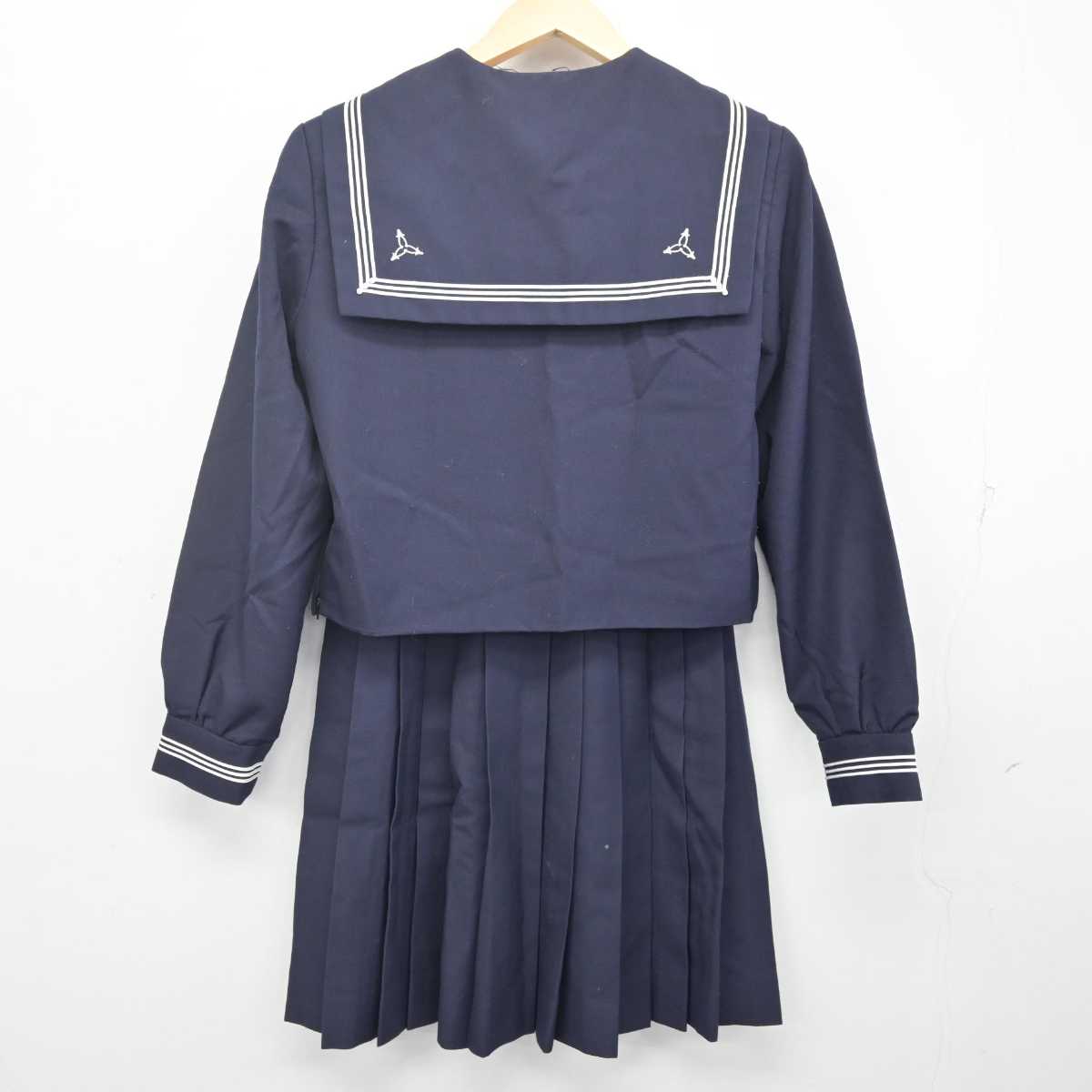 【中古】東京都 小松川高等学校 女子制服 3点 (セーラー服・スカート) sf070540