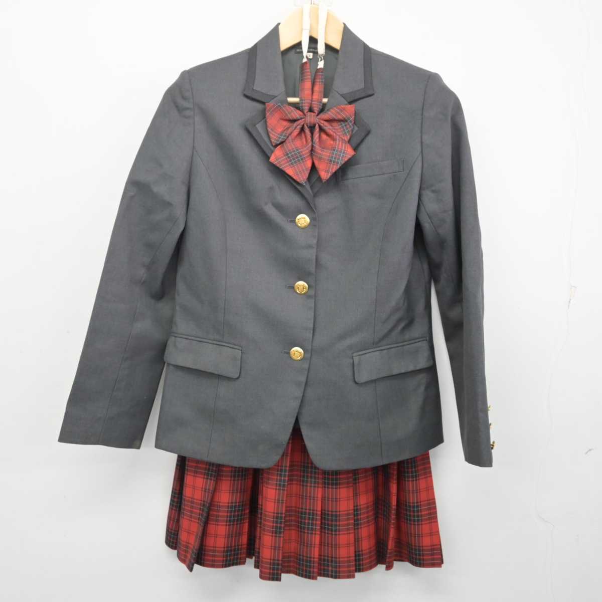 【中古】北海道 芸術高等学校 女子制服 3点 (ブレザー・スカート) sf070549