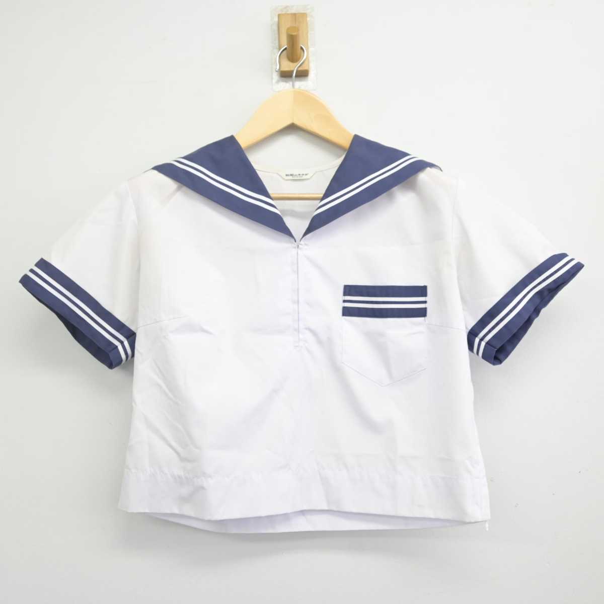 【中古】大阪府 北豊島中学校 女子制服 2点 (セーラー服・スカート) sf070562